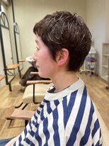 ヘアー ドレッサー パワードール(Hair Dresser)&nbsp;40代　ショート×ピンパーマ×ウェット