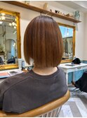 ウェーブミディアム似合わせカットメルティカラー縮毛矯正北千住