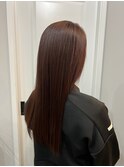 ブリーチなしレッドカラー