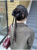 【あきら】ヘアセットカチモリリボン卒業式結婚式