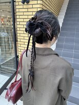 【あきら】ヘアセットカチモリリボン卒業式結婚式
