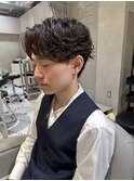 シャドウパーマ 癖毛風 マッシュパーマ 新宿