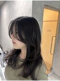 アプリコットオレンジ/くびれヘア/ウェーブショート［新潟］
