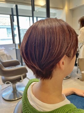 クラップス 弘明寺店(CLAPS) 丸みショート×ハイライトブラウンカラー