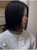 高知 南国市 20代30代40代 ぱっつんぼぶ 切りっぱなしボブ
