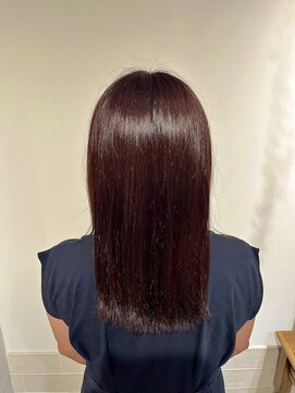 ヘアーポケット 恵比寿(hair pocket) さら艶ピンクヘア/髪質改善/透明感カラー/小顔カット/30代/40代