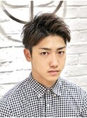 【ヨシザワ築地店】ツーブロックショート/アップバング