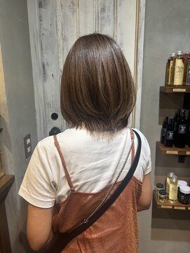 フークフーク(HOEK HOEK) layer bob × ash brown