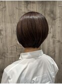 50代60代/ショートボブ/艶髪