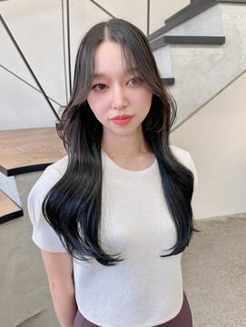 ミリ(mm) レイヤーカット オリーブベージュ カラー 韓国 髪質改善 仙台