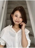 レイヤー/セミロングボブ髪質改善縮毛矯正白髪ぼかしショート