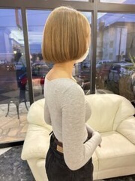 シャンプー ボーイ 宮崎柳丸店(SHAMPOO BOY) ミルクティーベージュ/ケアブリーチ