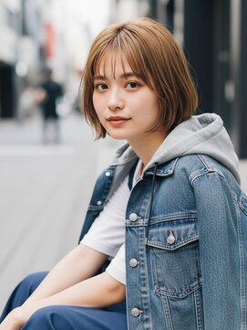 コトナ 越谷店 忙しい30代に人気！越谷の時短ショートボブ×ヘーゼルグレージュ