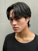 メロウメンズライン 神戸三宮(mellow men's line) センターパート / ニュアンスパーマ / モテ髪 / 垢抜け