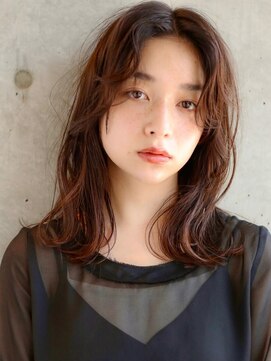 アンドレイ 表参道(andrey) 着物ヘア/ダークアッシュ/ミディアムレイヤーカット/表参道