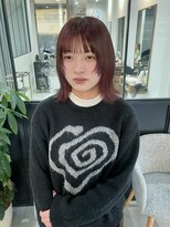 グルス(GruS)&nbsp;#レイヤーカット #ボルドーレッド