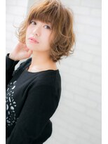 ローマ ギンザ(ROMA Ginza)&nbsp;『ROMA』似合わせミルクティーカラー無造作ウェーブショート