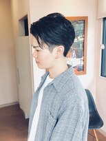 コース(CORS)&nbsp;【CORS高崎】簡単☆ツーブロック刈り上げアップバング黒髪