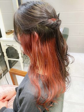 デイズ(days) 人気のオレンジインナーカラー☆デザインカラー DAYS原宿