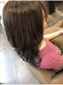 ナチュラルブラウンセミロング