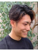 パール(PEAR+L)&nbsp;かき上げヘア×メンズ×メンズカット