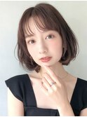 ふんわりワンカールボブ♪小顔似合わせカットデジタルパーマ時田