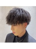 前下がりマッシュ×無造作パーマ/メンズパーマ/メンズカット