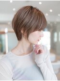 20代30代大人かわいい斜めバングデザインカラーシルキーベージュ
