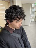 20代30代大人メンズヘア/ニュアンスパーマ/ツーブロなしショート