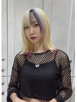 ディーン 名駅店(DEAN)&nbsp;ボブウルフ エンドカラー スラッシュカラー 名古屋名駅 ブリーチ