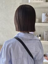 シベル(sibell)&nbsp;ボブ/切りっぱなし/ベージュ/透明感/Wカラー/Aujua/髪質改善