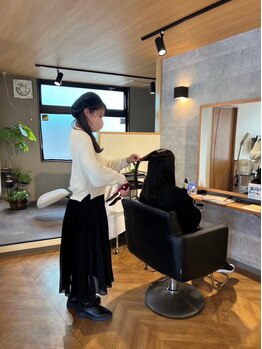 マイショウ ヘアラウンジ(My Show Hair Lounge)の写真/【久喜駅徒歩3分】1対1のプライベート空間▽経験豊富なStylistがトレンド感ある似合わせヘアをご提案＊