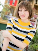 ハイライトシースルーバング切りっぱなしボブc5浦和20代30代40代