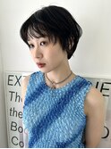 【表参道sheta小林】10代20代30代黒髪ニュアンスショート