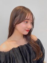 ノイ(noi) 顔周りレイヤーカットくびれヘアミルクティーベージュカラー