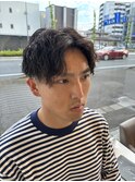 センターパート×ツイスパ