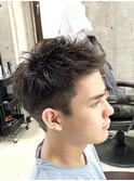 ハイトーンカラー/マッシュパーマ/アースカラー/men's/
