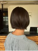 大人かわいいショートボブ 外ハネくびれヘア 髪質改善Tr#3