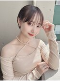顔周りレイヤー小顔丸みショート/黒髪地毛風カラー/池袋