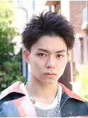 スパイキーショート 短髪 刈り上げ