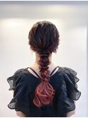 ふわふわ編み下ろしスタイル