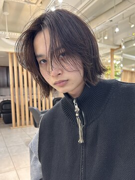 メゾンアクア 表参道(Maison ACQUA) =メンズボブ/メンズロング/ダークアッシュ/ニュアンスパーマ