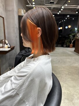 ロンドカスティーヨ 四日市(Lond castillo) 【futaba】インナーカラー ボブ