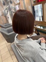 スタジオ アルファプラス 日暮里店(studio α+)&nbsp;ステップボーンカットカットボブショートハイライト白髪ぼかし