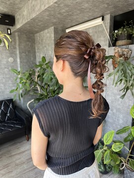 グラック(glac) ポニーテールarrangement hair