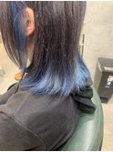 インナーブルー/グレー/脱白髪染め