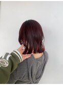 可愛いチェリーレッドブラウン