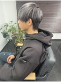 【和歌山美容室】メンズ×ダブルカラー×シルバー