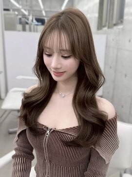 フォンズ(FONS) 透明感グレージュカラー/くびれヘア/寒色艶カラー/顔周りカット