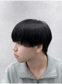 MEN’S HAIR/ラウンドマッシュ/フェザーパーマ/西院眉毛CUT